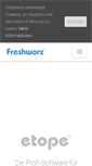 Mobile Screenshot of freshworx.com